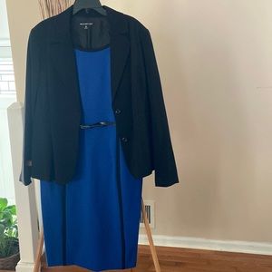 Blue w/black trim Studio 1 dress